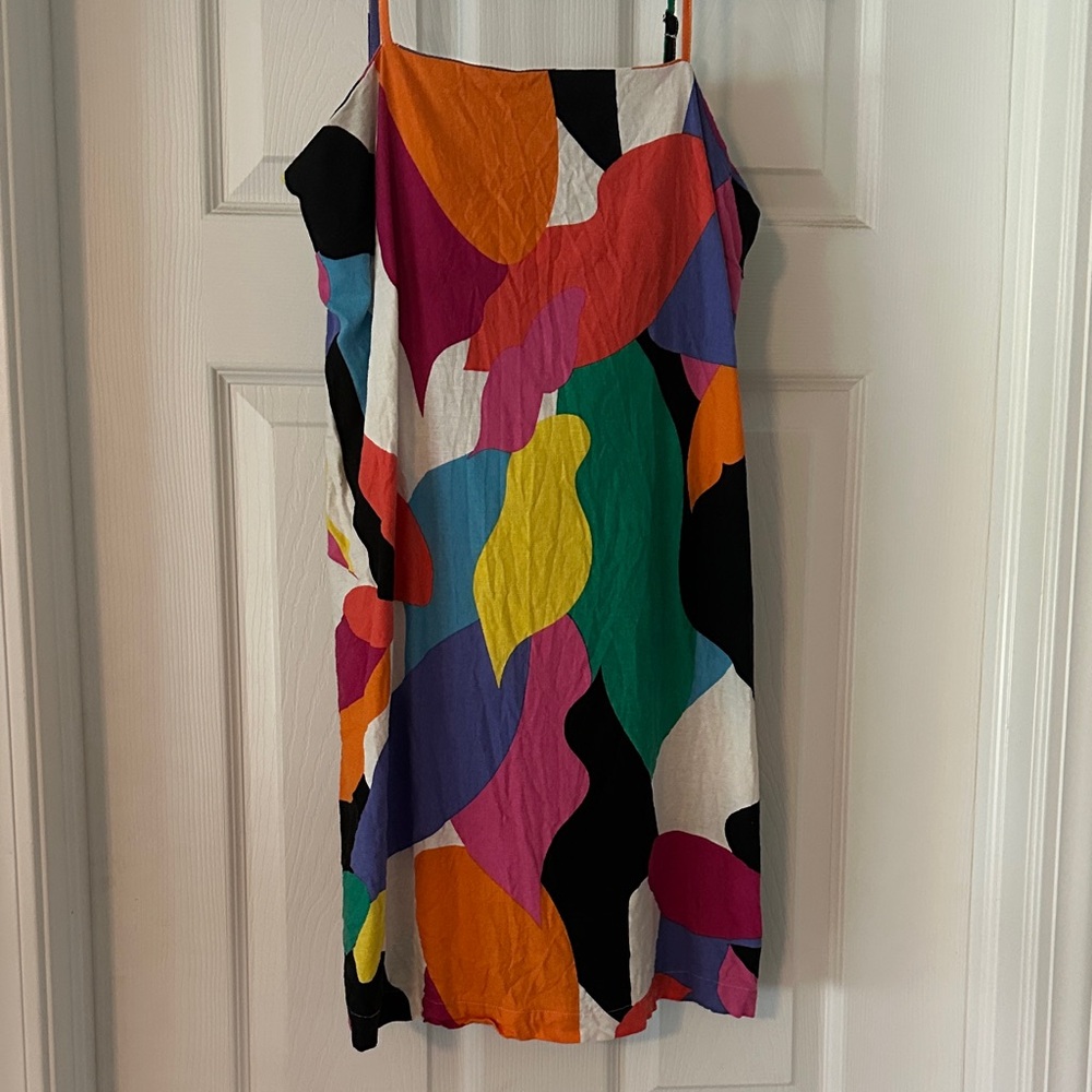 A New Day Colorful Abstract Mini Dress